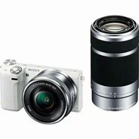【中古】(良い)SONY デジタル一眼カメラ「NEX-5T」ダブルズームレンズキット(ホワイト) NEX-5TY-W