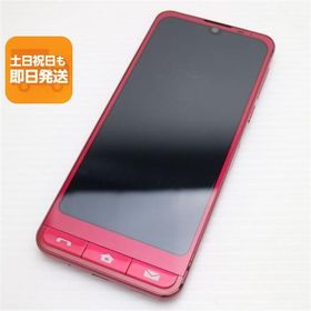 美品 SoftBank シンプルスマホ6 A201SH ルビーレッド スマホ 白ロム 中古 あすつく 土日祝発送OK
