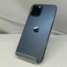 【中古】Apple SoftBank 【SIMロック解除済み】 iPhone 12 Pro Max 128GB パシフィックブルー MGCX3J/A【札幌】保証期間１ヶ月【ランクA