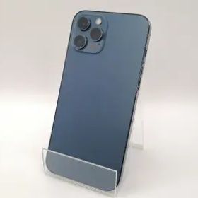 【中古】Apple 国内版 【SIMフリー】 iPhone 12 Pro Max 128GB パシフィックブルー MGCX3J/A【OSU301】保証期間１ヶ月【ランクB】
