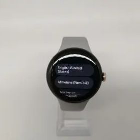 【中古】Google Pixel Watch2 Bluetooth/LTEモデル ChampagneGoldアルミケース/Hazelアクティブバンド【OSU301】保証期間１ヶ月【ランクB