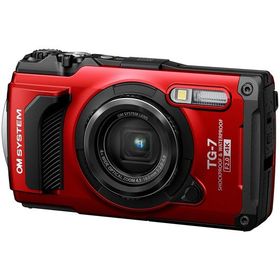 防水防塵デジタルカメラ Tough TG-7 レッド OM SYSTEM TG-7 RED (67-8192-31)