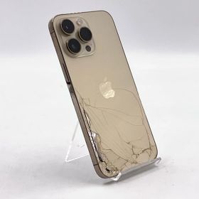 【最速発送】 iPhone 14 Pro Max 128GB ゴールド au SIMフリー 白ロム【難有】 83%