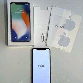 【美品】iPhone X シルバー 256GB/箱無し