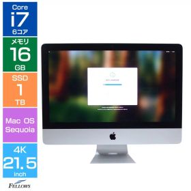 【エントリーでポイント5倍】 【Cランク 訳あり】Apple iMac Retina 4K 21.5インチ 2019 A2116 6コア Core i7 3.2GHz メモリ16GB 1TB SSD PCIe Sequoia アップル 液晶一体型 パソコン 中古PC