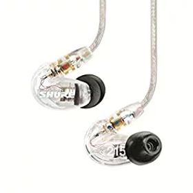【中古】(未使用・未開封品)SHURE イヤホン SEシリーズ SE215 カナル型 高遮音性 クリアー SE215-CL-J