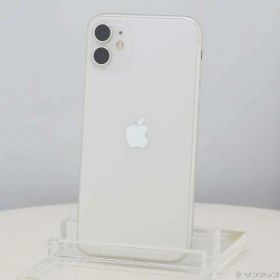 【中古】Apple(アップル) iPhone11 64GB ホワイト MWLU2J／A SIMフリー 【352-ud】