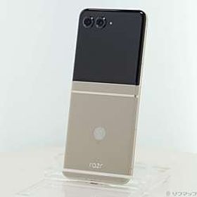 motorola razr 50s 256GB サンドクリーム MOSAJ2 Softbank SIMフリー