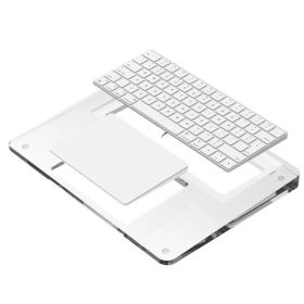 Sikai 2-in-1 Apple Magic Keyboard &amp; Apple Magic Trackpad収納スタンド マジックキーボードとマジックトラックパッドに対応 トレイ パームレスト リストレスト アクリル素材 オシャレ スタイリッ