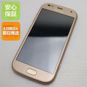 超美品 F-01L らくらくスマートフォン me ゴールド スマホ 本体 白ロム 土日祝発送OK 00000