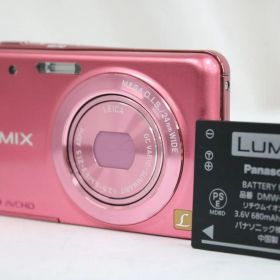 【返品保証】 パナソニック Panasonic LUMIX DMC-FX80 ピンク バッテリー付き コンパクトデジタルカメラ e14125