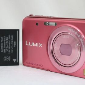 【返品保証】 パナソニック Panasonic LUMIX DMC-FX80 ピンク バッテリー付き コンパクトデジタルカメラ e13934