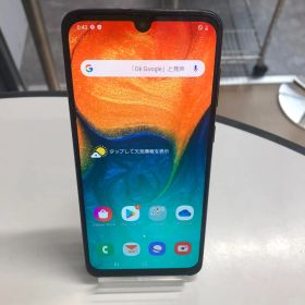 【訳あり品】Galaxy A30 SIMFREE 64GB SCV43 ブラック【保証なし】