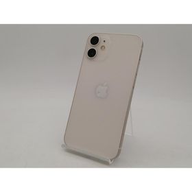 【中古】Apple au 【SIMロック解除済み】 iPhone 12 mini 128GB ホワイト MGDM3J/A【札幌南2条】保証期間１ヶ月【ランクB】