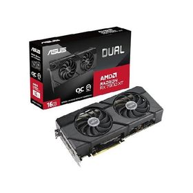 【並行輸入品】 ASUS Dual RadeonTM RX 7800 XT OC Edition 16GB GDDR6 (PCIe 4.0、HDMI 2.1、DisplayPort 2.1)。