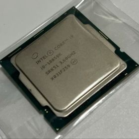 CPU intel core i9-10850K POSTチェック済