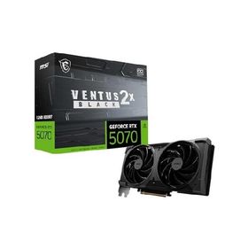 【並行輸入品】 msi Gaming RTX 5070 12G Ventus 2X OC ブラック グラフィックスカード (12GB GDDR7、192ビット、究極のパフォーマンス:2542 MHz、DisplayPort x