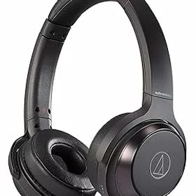 【中古】(非常に良い)オーディオテクニカ ATH-WS330BT BK ワイヤレスヘッドホン bluetooth 重低音 SOLID BASS 最大70時間再生 ブラック ATHーWS330BT BK