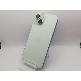 【中古】Apple docomo 【SIMフリー】 iPhone 15 128GB グリーン MTMM3J/A【新宿】保証期間１ヶ月【ランクB】