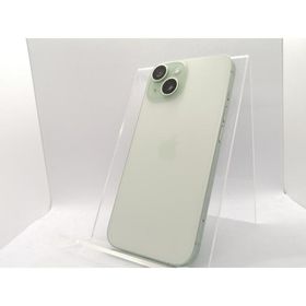 【中古】Apple SoftBank 【SIMフリー】 iPhone 15 128GB グリーン MTMM3J/A【吉祥寺】保証期間１ヶ月【ランクB】