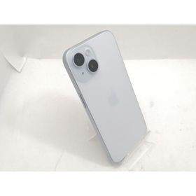 【中古】Apple SoftBank 【SIMフリー】 iPhone 15 512GB ブルー MTMX3J/A【宇田川】保証期間１ヶ月【ランクC】