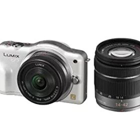 【中古-非常に良い】 パナソニック ミラーレス一眼カメラ LUMIX GF3 ダブルズームキット シェルホワイト DMC-GF3W-W