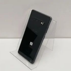 【中古】SAMSUNG docomo 【SIMロック解除済み】 Galaxy S10+ SC-04L Prism Black【仙台イービーンズ】保証期間１ヶ月【ランクB】