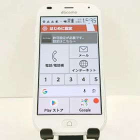 らくらくスマートフォン F-42A ドコモ ホワイト 送料無料 本体 c20573 【中古】