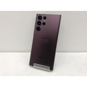 【中古】SAMSUNG docomo 【SIMフリー】 Galaxy S22 Ultra バーガンディ 12GB 256GB SC-52C【仙台イービーンズ】保証期間１ヶ月【ランクB】