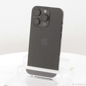 (中古)Apple iPhone14 Pro 128GB スペースブラック MPXU3J/A SIMフリー(198-ud)
