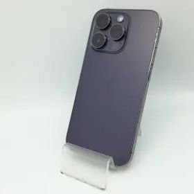 【中古】Apple SoftBank 【SIMフリー】 iPhone 14 Pro 256GB ディープパープル MQ1E3J/A【秋葉本店】保証期間１週間【ランクC】