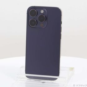 (中古)Apple iPhone14 Pro 256GB ディープパープル MQ1E3J/A SIMフリー(276-ud)