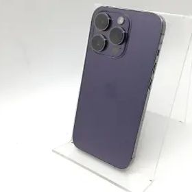 【中古】Apple 国内版 【SIMフリー】 iPhone 14 Pro 256GB ディープパープル MQ1E3J/A【宇田川】保証期間１週間【ランクC】