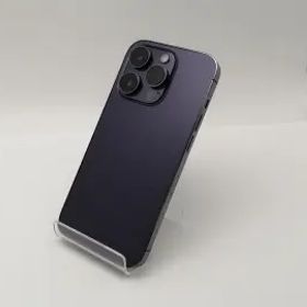 【中古】Apple 楽天モバイル 【SIMフリー】 iPhone 14 Pro 256GB ディープパープル MQ1E3J/A【大須アメ横】保証期間１ヶ月【ランクB】