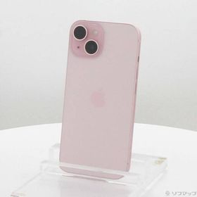 〔中古〕Apple(アップル) iPhone15 128GB ピンク MTMJ3J／A SIMフリー〔276-ud〕