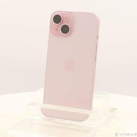 〔中古〕Apple(アップル) iPhone15 128GB ピンク MTMJ3J／A SIMフリー〔295-ud〕