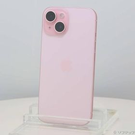 〔中古〕Apple(アップル) iPhone15 128GB ピンク MTMJ3J／A SIMフリー〔262-ud〕