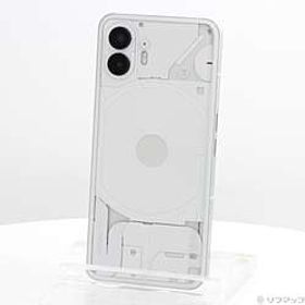 〔展示品〕 Phone(2) 256GB ホワイト A10400033 SIMフリー ［6.7インチ有機EL／Snapdragon 8 Gen 1／RAM:12GB／ナノSIM&ナノSIM］