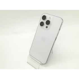 【中古】Apple SoftBank 【SIMフリー】 iPhone 14 Pro 128GB シルバー MQ013J/A【大須アメ横】保証期間１ヶ月【ランクC】