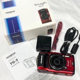 【送料無料】OLYMPUS/オリンパス/Tough/TG-5/レッド/コンパクトデジタルカメラ/デジカメ/撮影/写真/動作品/稼働品/中古品