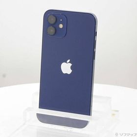 〔中古〕Apple(アップル) iPhone12 64GB ブルー MGHR3J／A SIMフリー〔352-ud〕
