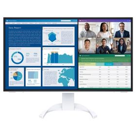 EIZO 液晶ディスプレイ 31.5型/3840×2160/HDMI×2、DisplayPort、USB Type-C/ホワイト/スピーカー：あり EV3240X-WT
