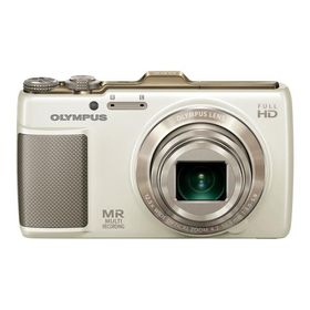 OLYMPUS デジタルカメラ SH-25MR ホワイト iHSテクノロジー GPS・電子コンパス内蔵 1600万画素 裏面照射型CMOS 光学12.5倍ズーム DUAL IS ハイビジョ