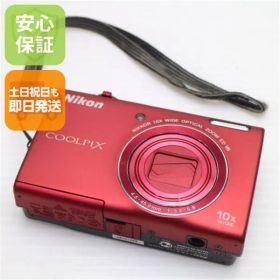 美品 COOLPIX S6200 ブリリアントレッド 即日発送 デジカメ Nikon デジタルカメラ 本体 土日祝発送OK 08000