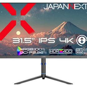 JAPANNEXT JN-IPS315U-HSPC6 液晶ディスプレイ 31.5型/ 3840×2160/ HDMI×1、DP×1、USB-C×1/ ブラック/ スピーカー有/ 2年保証