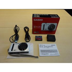 CASIO カシオ デジタルカメラ EXILIM EX-ZR300WE ホワイト ハイスピード 高速連写