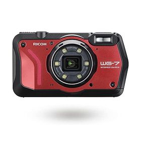 RICOH WG-7 レッド 本格アウトドアカメラ 本格20m 防水 2000万画素 広角28? 光学5倍ズーム 6灯の多機能リングライト搭