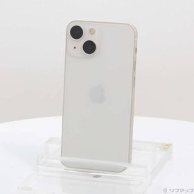 〔中古〕Apple(アップル) iPhone13 mini 128GB スターライト MLJE3J／A SIMフリー〔295-ud〕