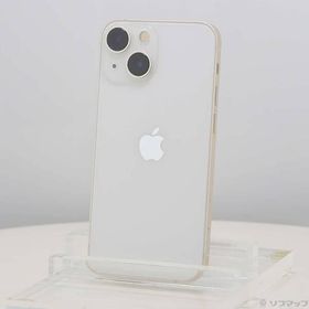 〔中古〕Apple(アップル) iPhone13 mini 128GB スターライト MLJE3J／A SIMフリー〔258-ud〕