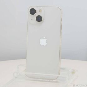〔中古〕Apple(アップル) iPhone13 mini 128GB スターライト MLJE3J／A SIMフリー〔262-ud〕